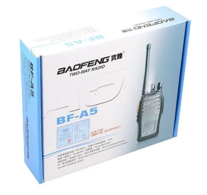 Handheld Radio Cheap Single Band UHF 400-470 MHz Baofeng Bf-A5 Walkie Talkies