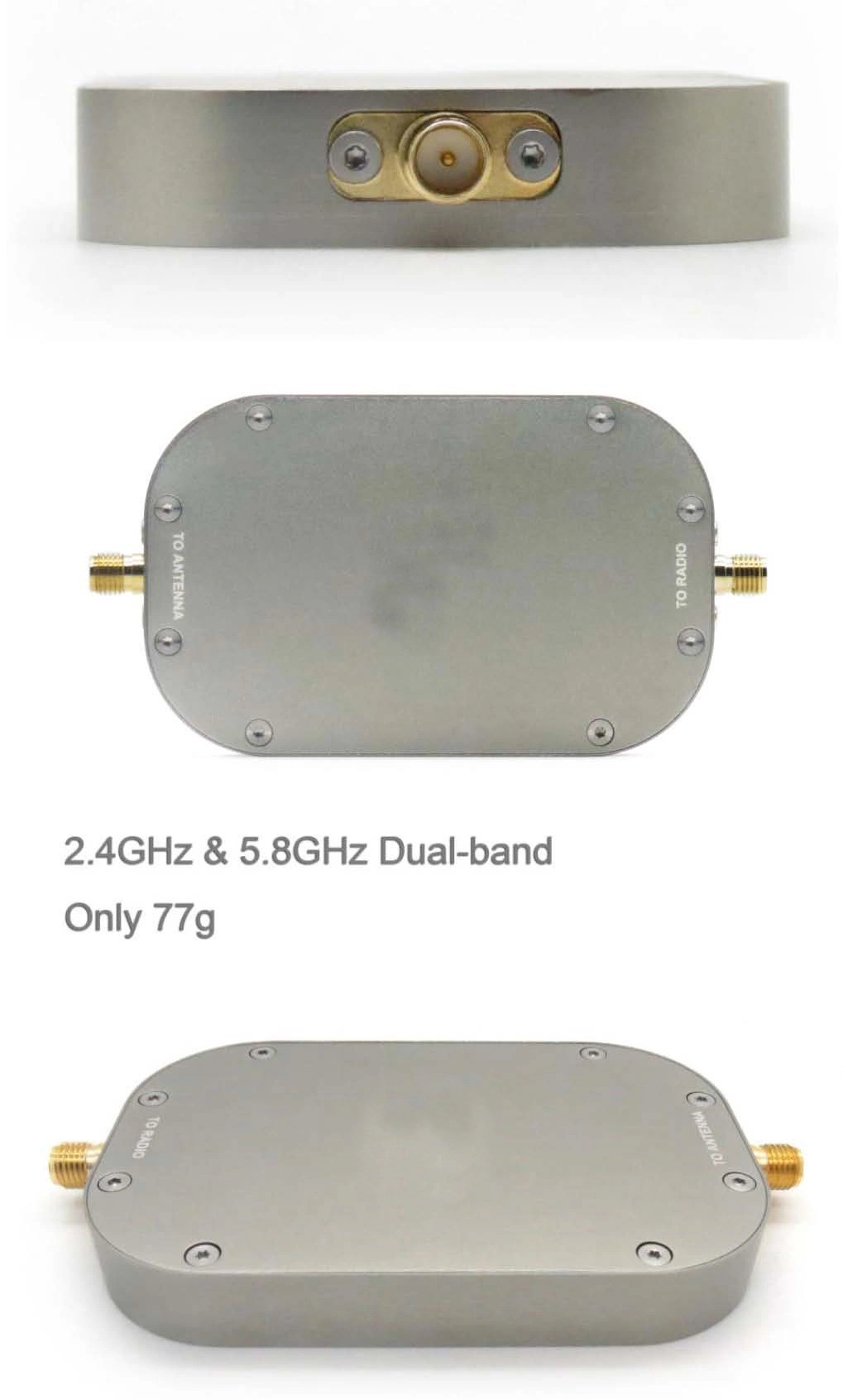 2kw 33dBm 2400 MHz 5800MHz 2.4GHz 5.8GHz WiFi Band for Anti Rcied Lab Testing Fpv Drones Uav Power Amplifier