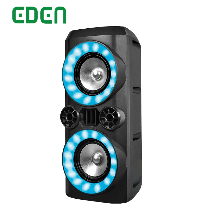 PA Multifunction Bluetooth DJ Karaoke Portable Wireless Professional Trolley Rechargeable with LED Light Speaker ED-608