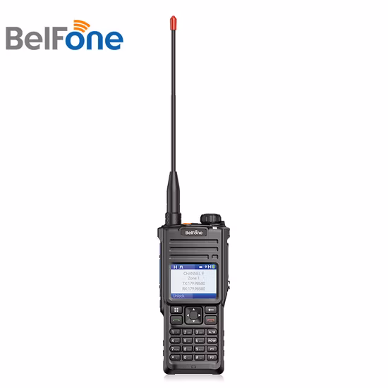 Belfone Bf-Td910UV IP68 Protection 2 Way Radio for Personal Safety and Critical Communication Dual Band Dmr Walkie Talkie